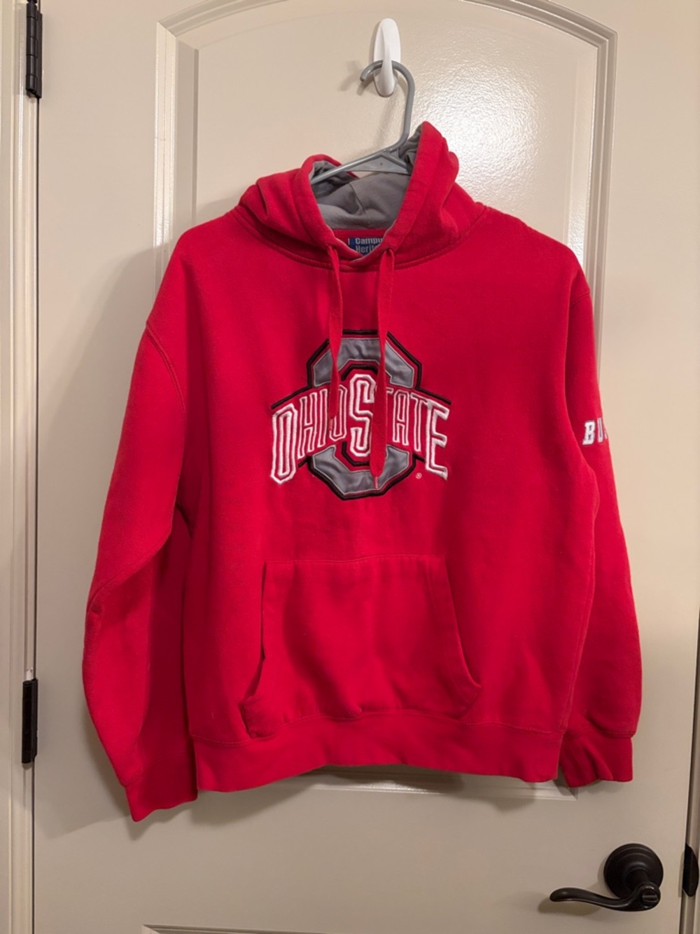 Y2K Ohio State Hoodie Red Hooded Sweatshirt Colosseum